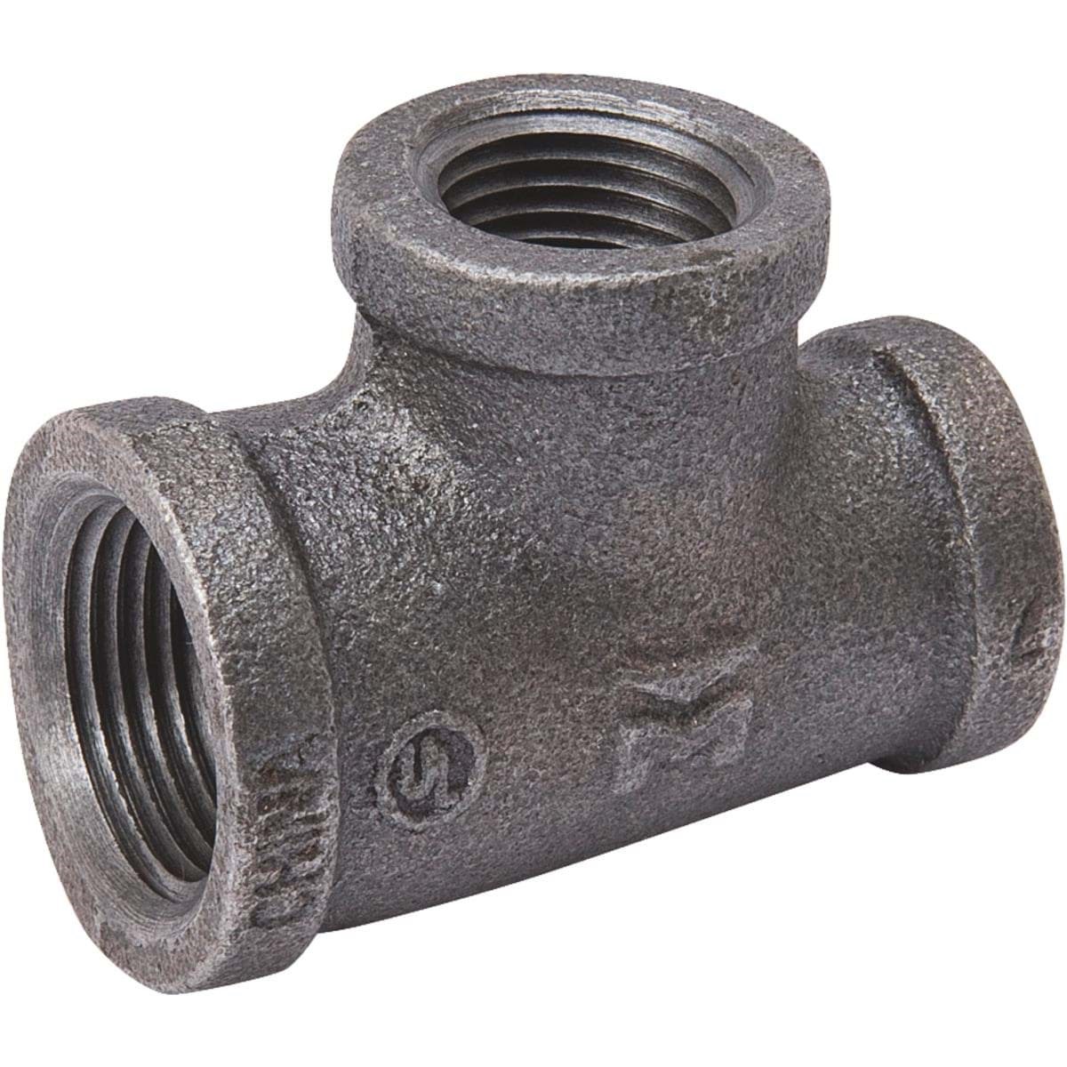 Picture of Black Reducing Tee - 3/4" A x 1/2" B x 1/2" C