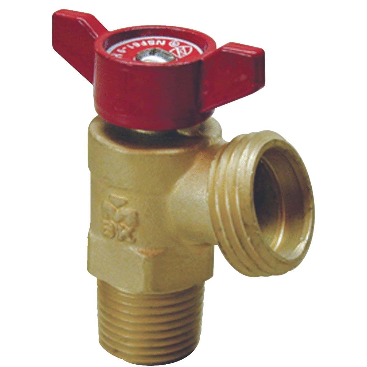 Picture of Brass Boiler Drain Quarter Turn - 3/4" MIP X 3/4" Hose Thread
