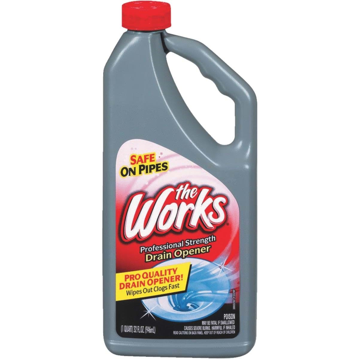 Picture of The Works Professional Strength Liquid Drain Cleaner Opener