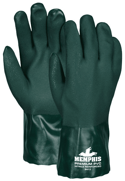 Picture of Glove Chemical PVC Double Dip Green 12”