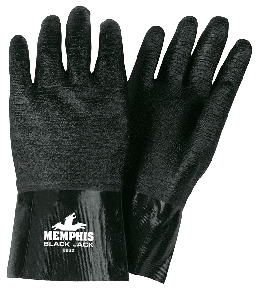 Picture of Glove Chemical Neoprene Rough Grip Black
