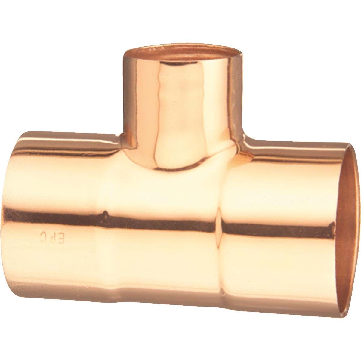 Picture of Elkhart Reducing Copper Tee - 1" x 3/4" x 1"