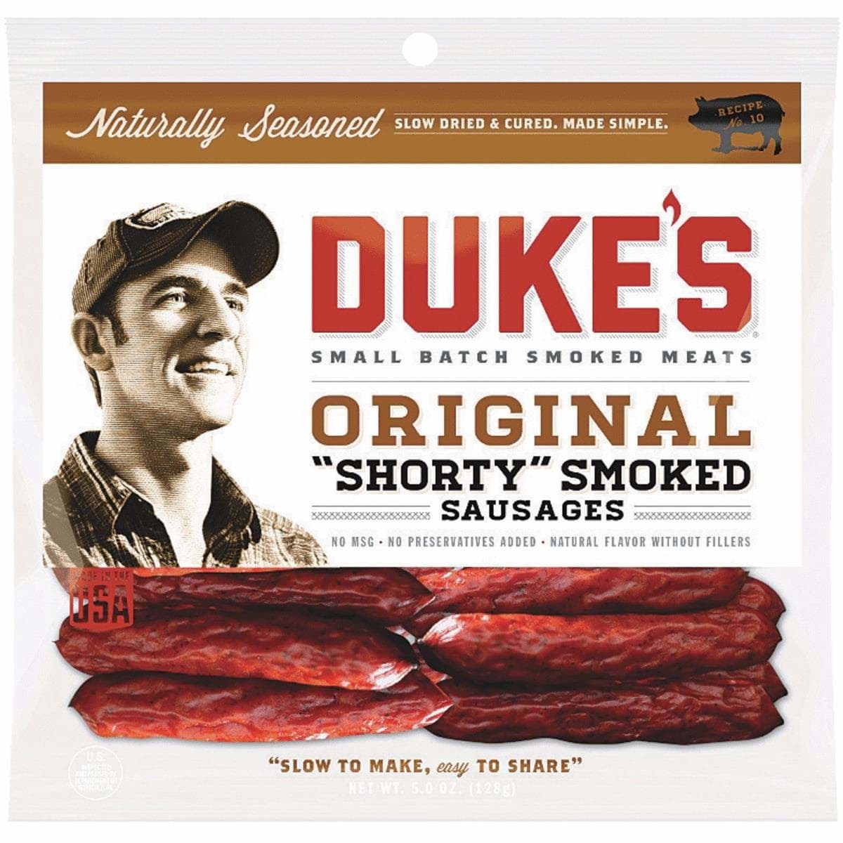 Picture of Dukes Original Shorty Smoked Pork Sausage Jerky