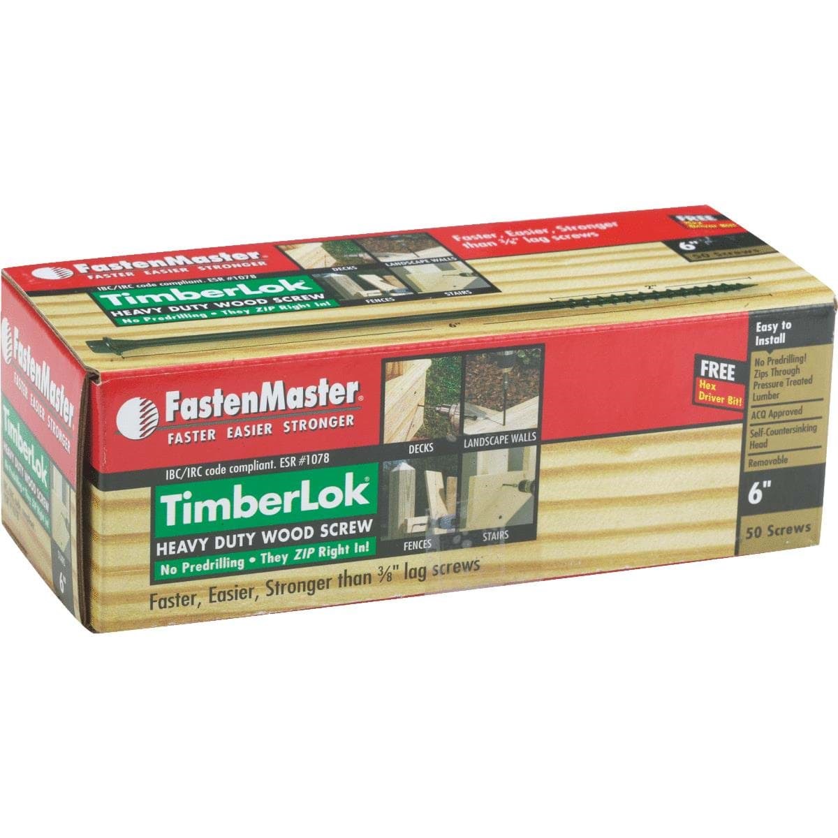 Picture of FastenMaster TimberLOK Structure Screw - .26"x6"