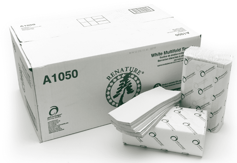 Picture of Fold Towel-Multi Commercial White Advantage 