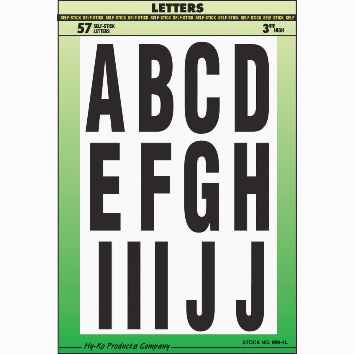 Picture of Hy-Ko Boat Number And Letter Assortment