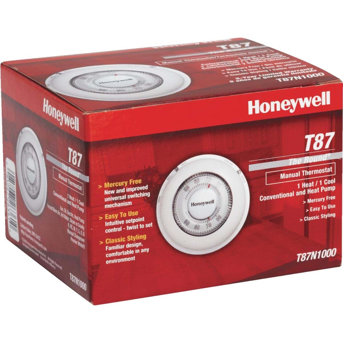 Picture of Honeywell Round Manual Thermostat
