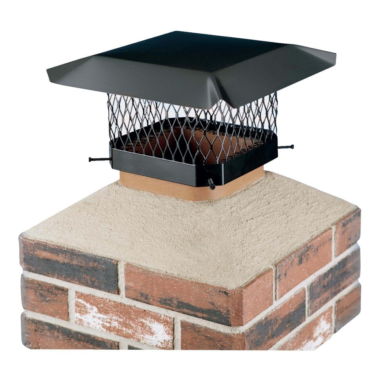 Picture of Shelter Black Galvanized Chimney Cap