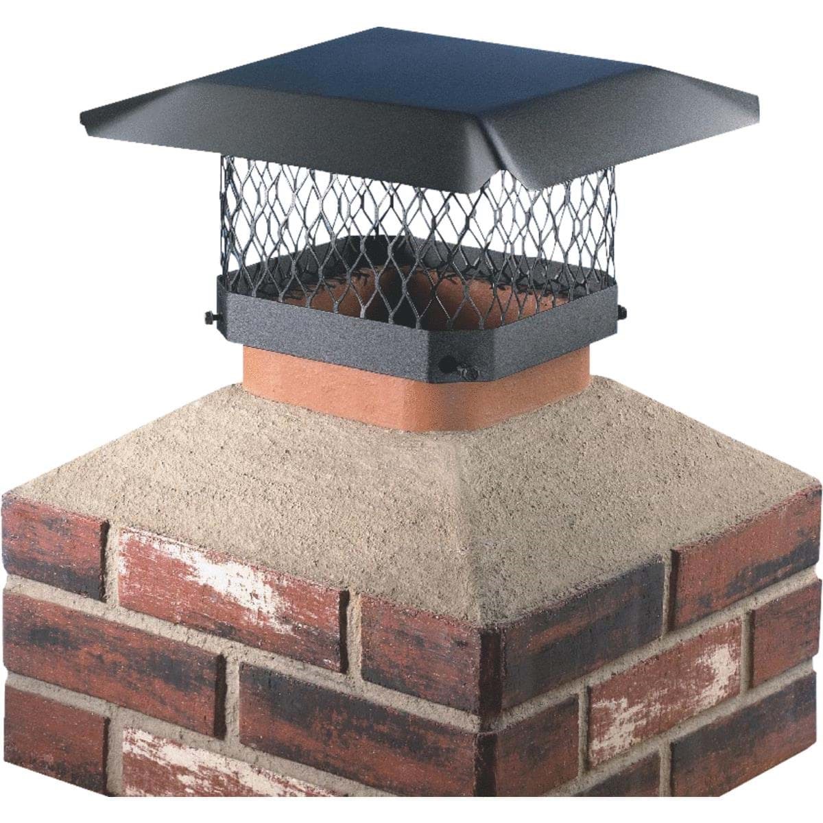 Picture of Shelter Black Galvanized Chimney Cap