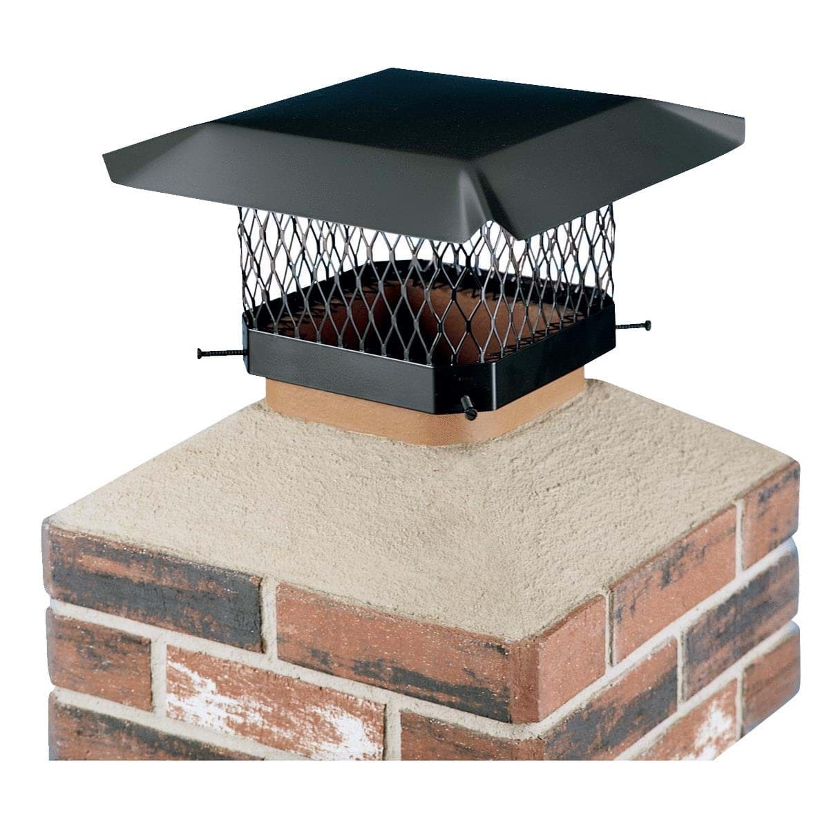 Picture of Shelter Black Galvanized Chimney Cap