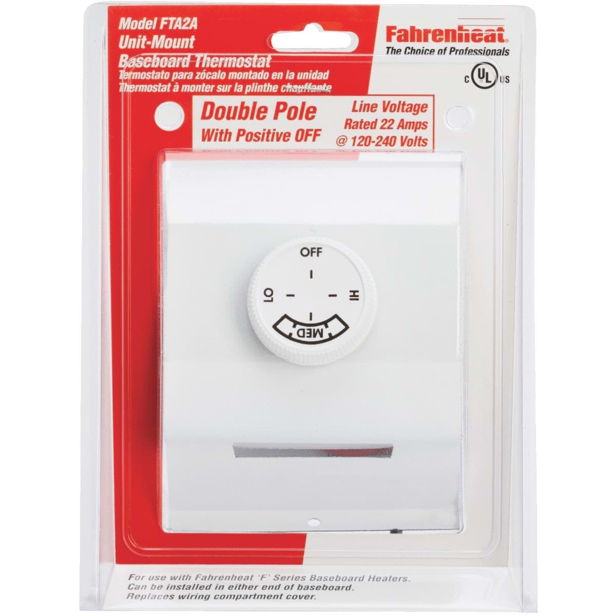Picture of FAHRENHEAT Electric Baseboard Heater Thermostat
