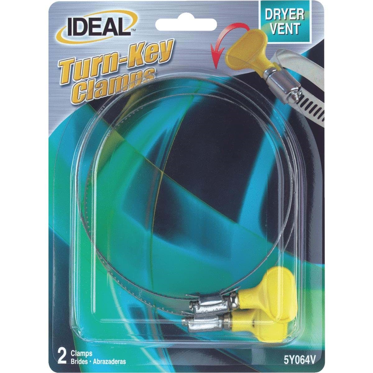 Picture of 2-Pack Turn-Key Dryer Vent Clamp