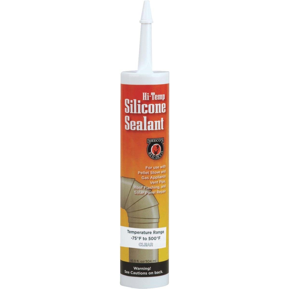 Picture of Meeco's Red Devil Silicone Hi-Temp Sealant