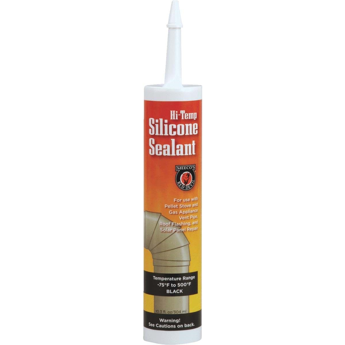 Picture of Meeco's Red Devil Silicone Hi-Temp Sealant