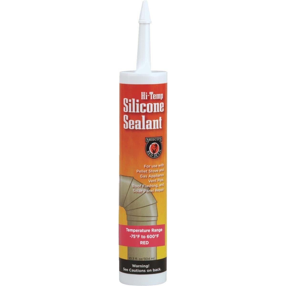 Picture of Meeco's Red Devil Silicone Hi-Temp Sealant