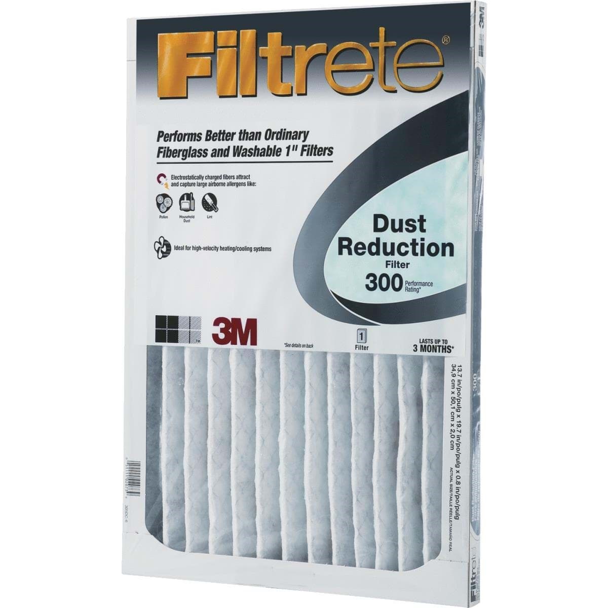 Picture of 3M Filtrete Dust Reduction Air Conditioner & Furnace Filter - 16"x25"x1"
