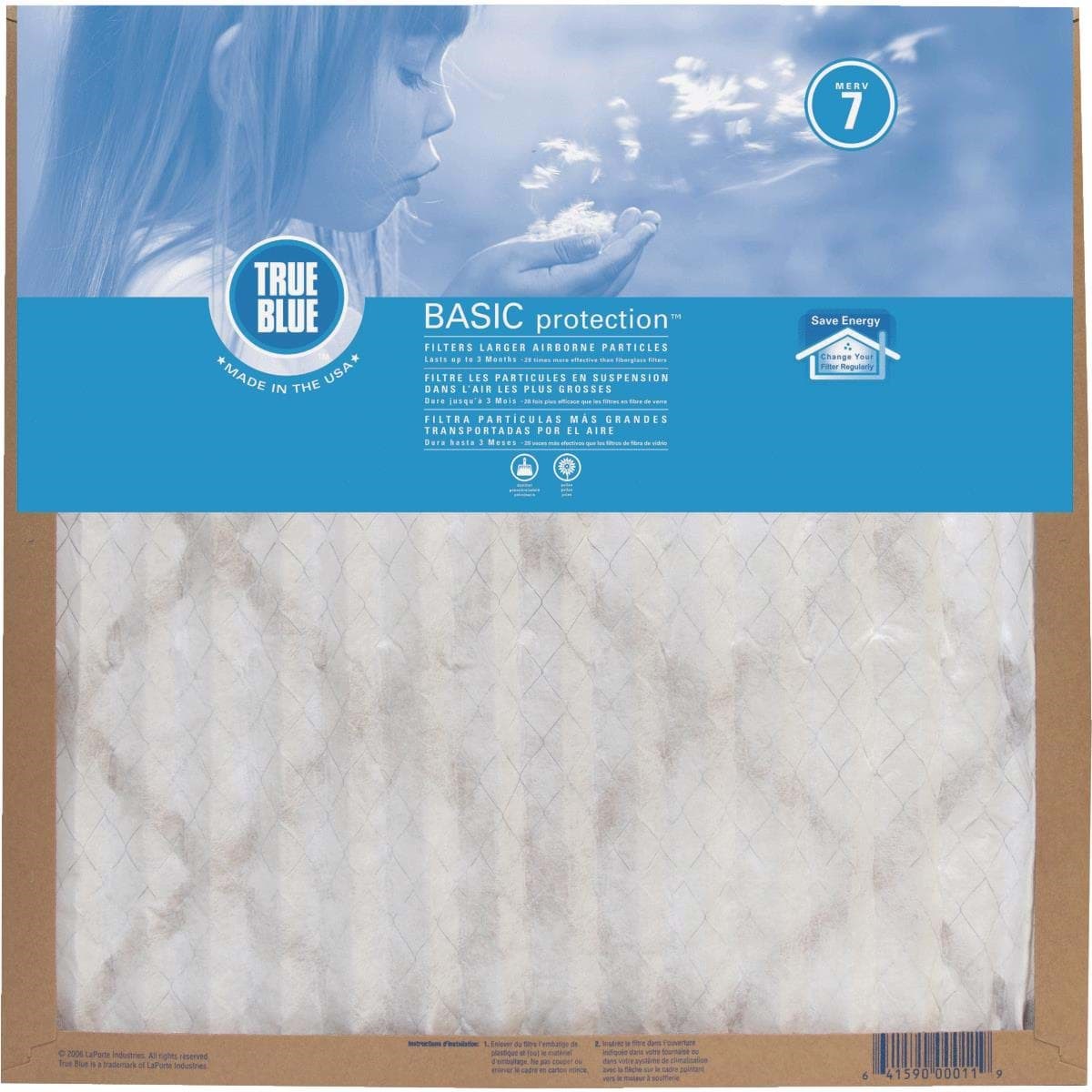 Picture of True Blue Basic Protection Air Conditioner & Furnace Filter - 16"x20"x1"