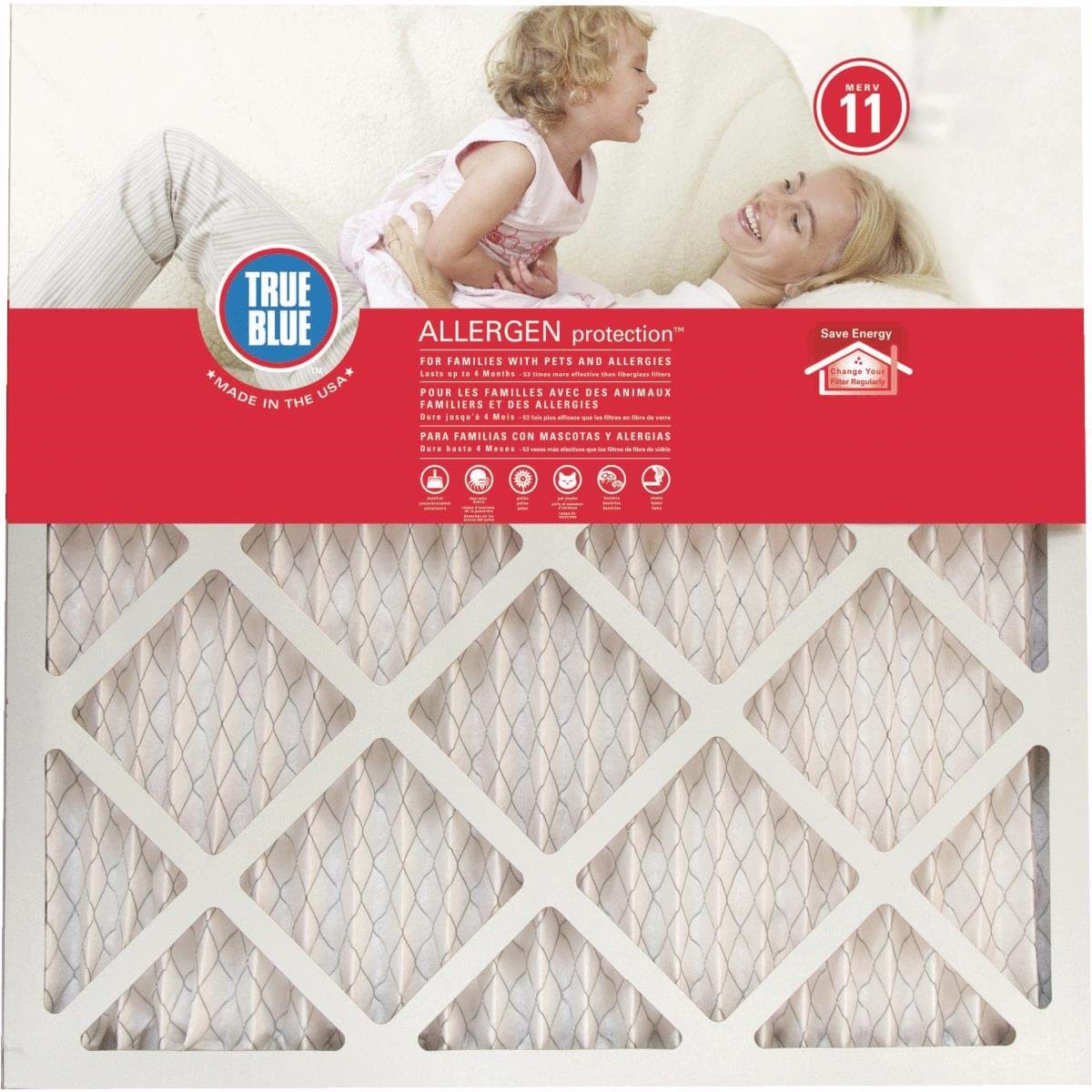 Picture of True Blue Allergen Protection Air Conditioner & Furnace Filter - 14"x14"x1"