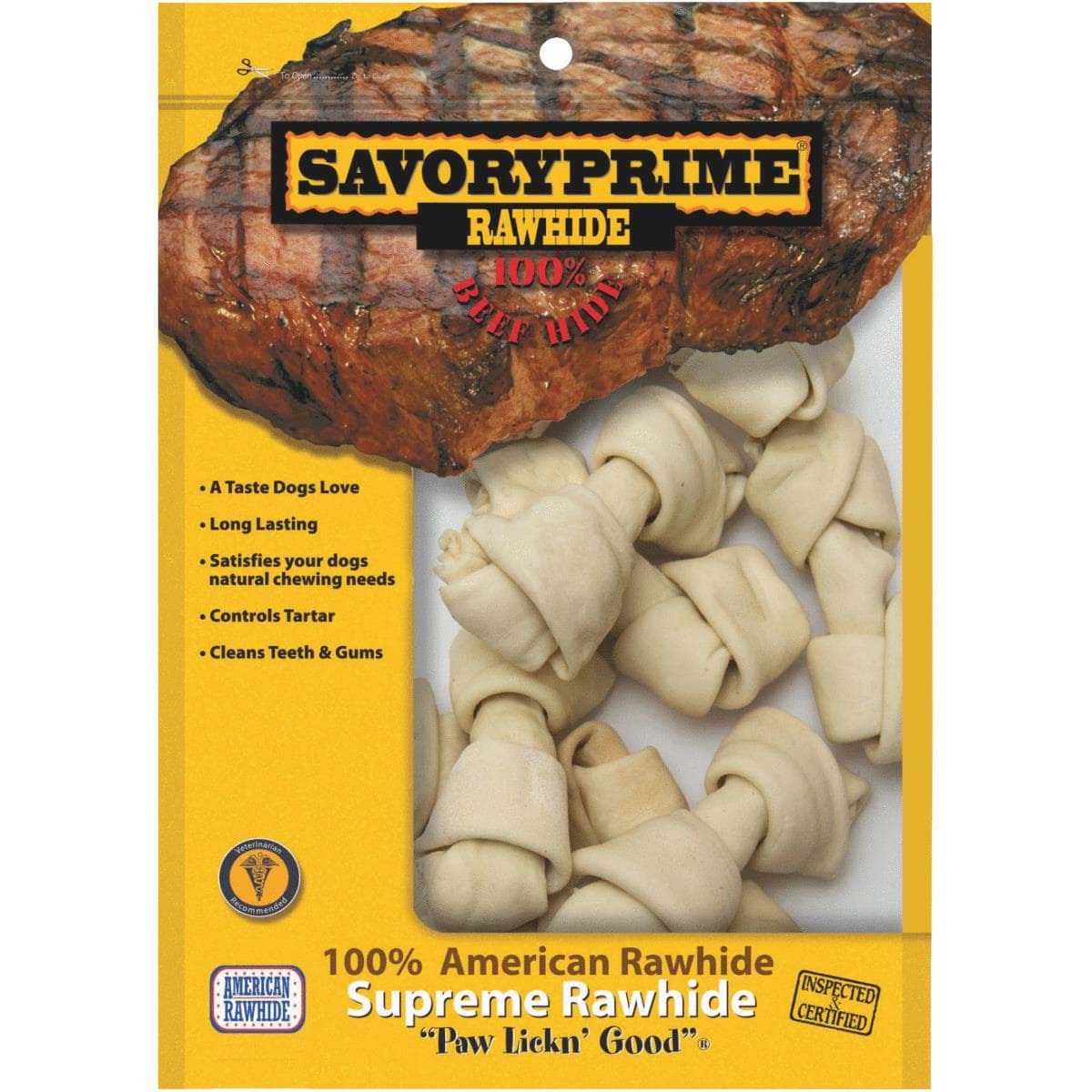 Picture of Savory Prime Dog Knotted Rawhide Bone