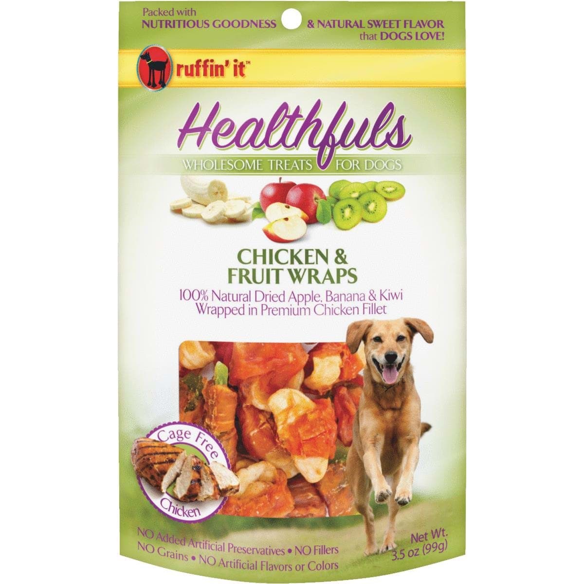 Picture of Ruffin' it Healthfuls Chicken & Fruit Wrap Dog Treat