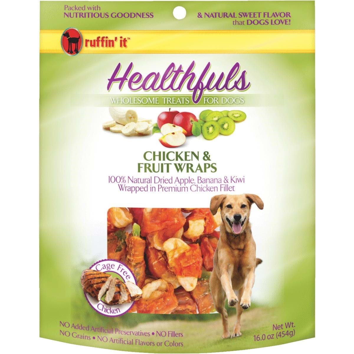 Picture of Ruffin' it Healthfuls Chicken & Fruit Wrap Dog Treat