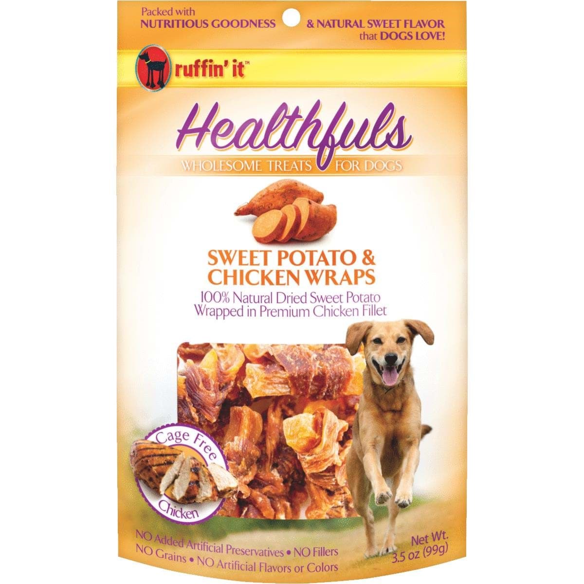 Picture of Ruffin' it Healthfuls Sweet Potato And Chicken Wrap Dog Treat