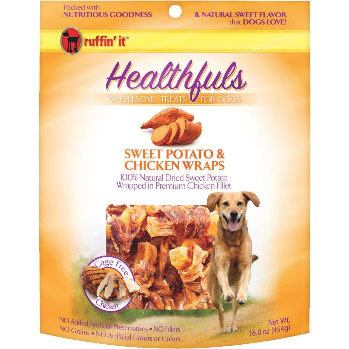 Picture of Ruffin' it Healthfuls Sweet Potato And Chicken Wrap Dog Treat