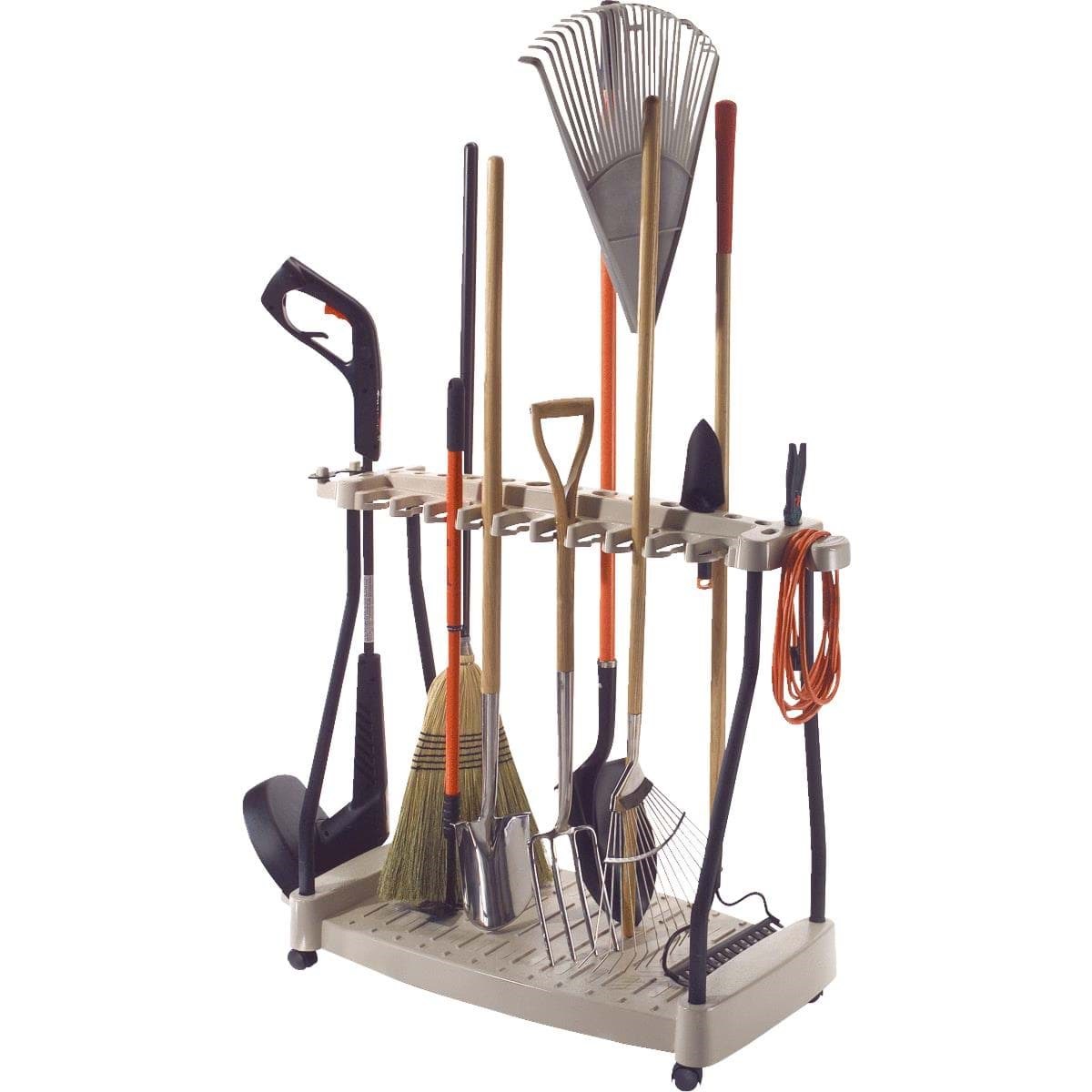 Picture of Suncast Long Handle Tool Rack With Wheels