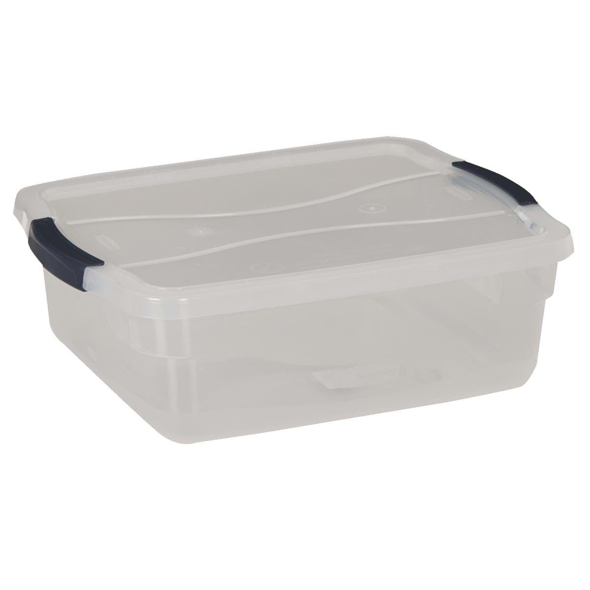 Picture of Rubbermaid Clever Store Latching Lid Storage Tote