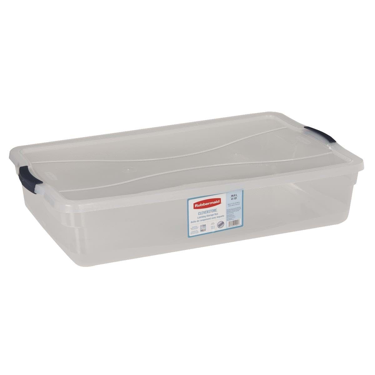 Picture of Rubbermaid Clever Store Latching Lid Storage Tote