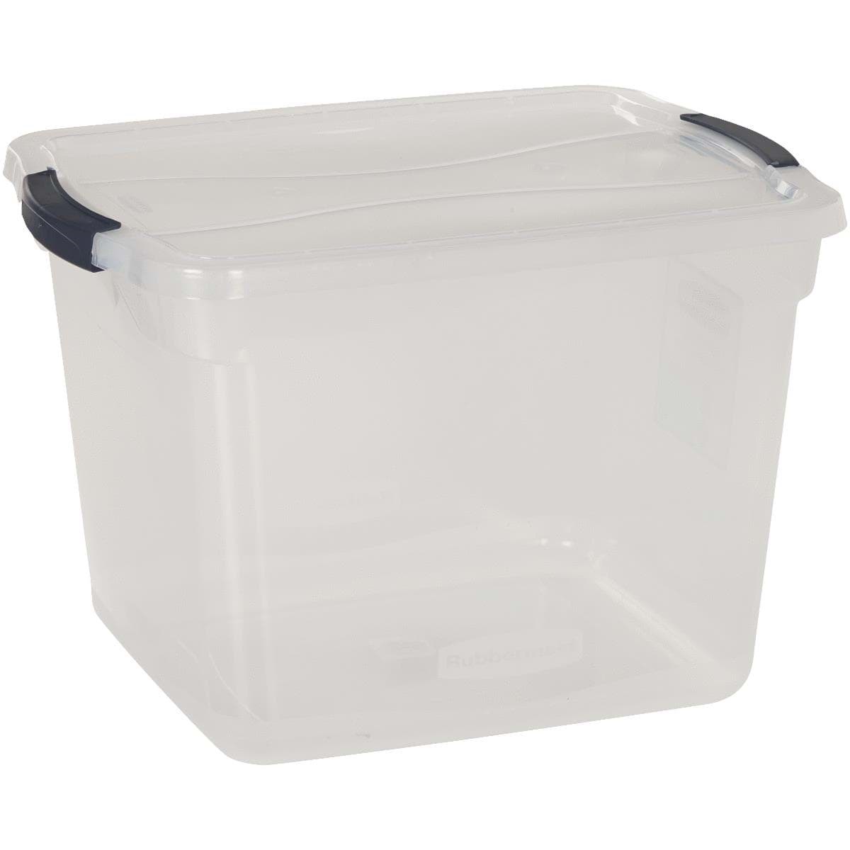 Picture of Rubbermaid Clever Store Latching Lid Storage Tote