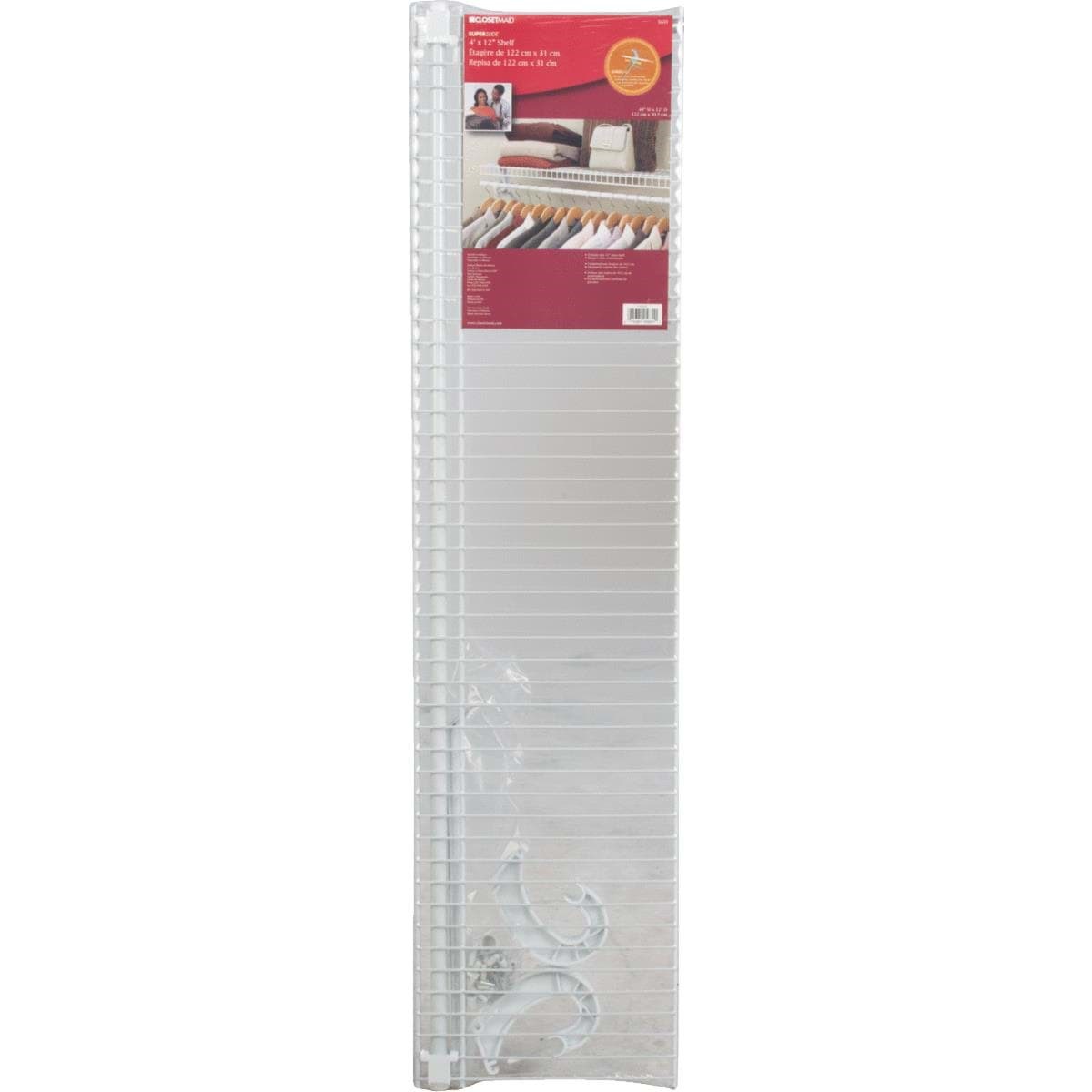 Picture of ClosetMaid SuperSlide Ventilated Shelf Kit with Bar