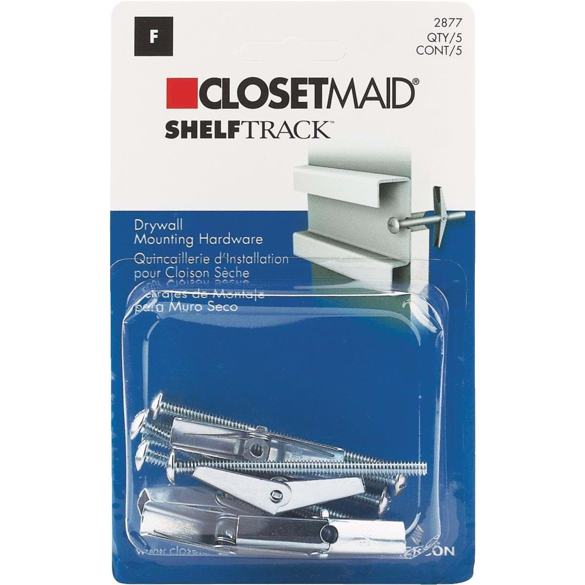Picture of Closetmaid ShelfTrack 5-Piece Hang Track Mounting Hardware