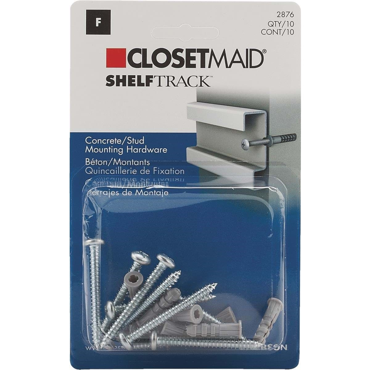 Picture of Closetmaid ShelfTrack 10-Piece Hang Track Mounting Hardware