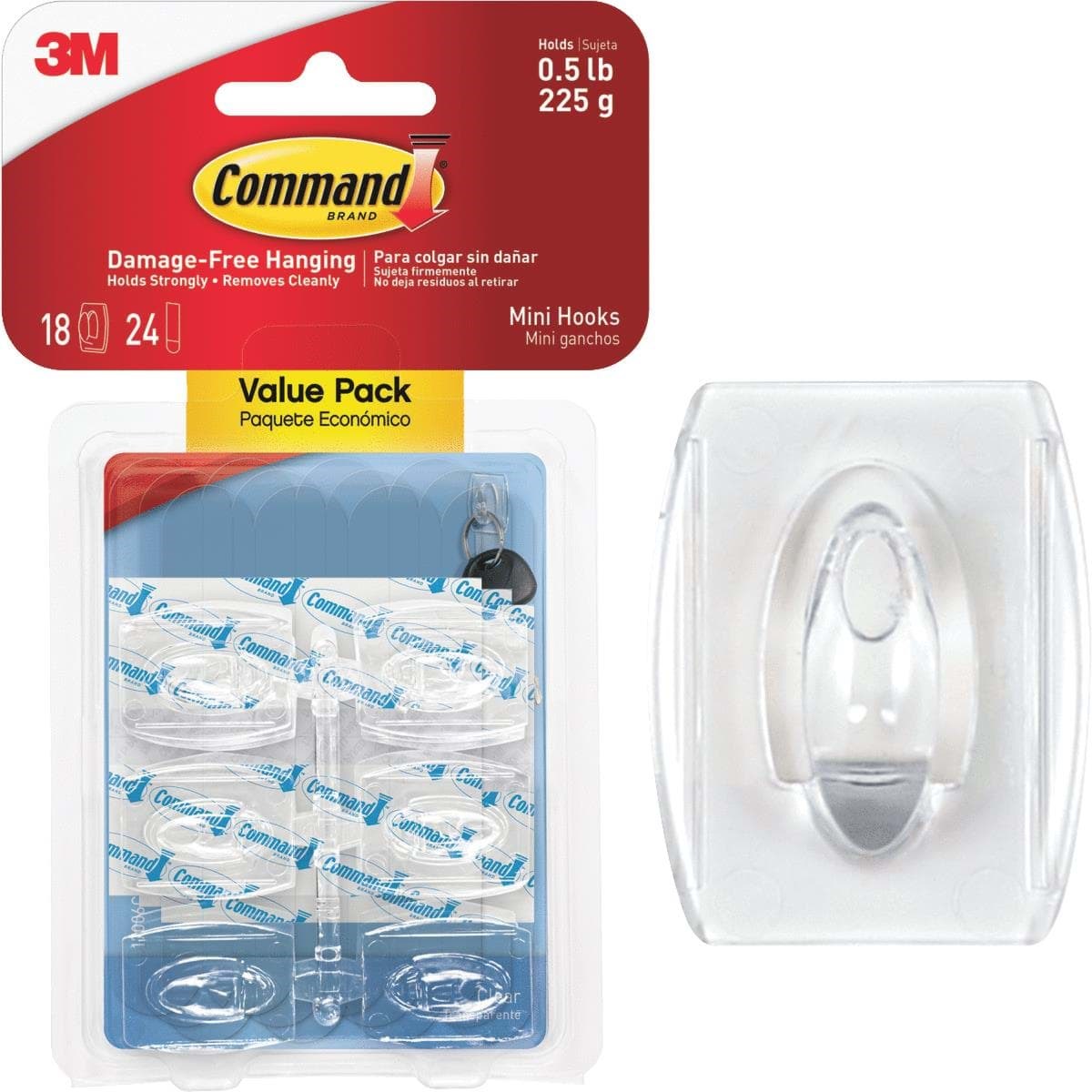 Picture of Command Clear Mini Adhesive Hook