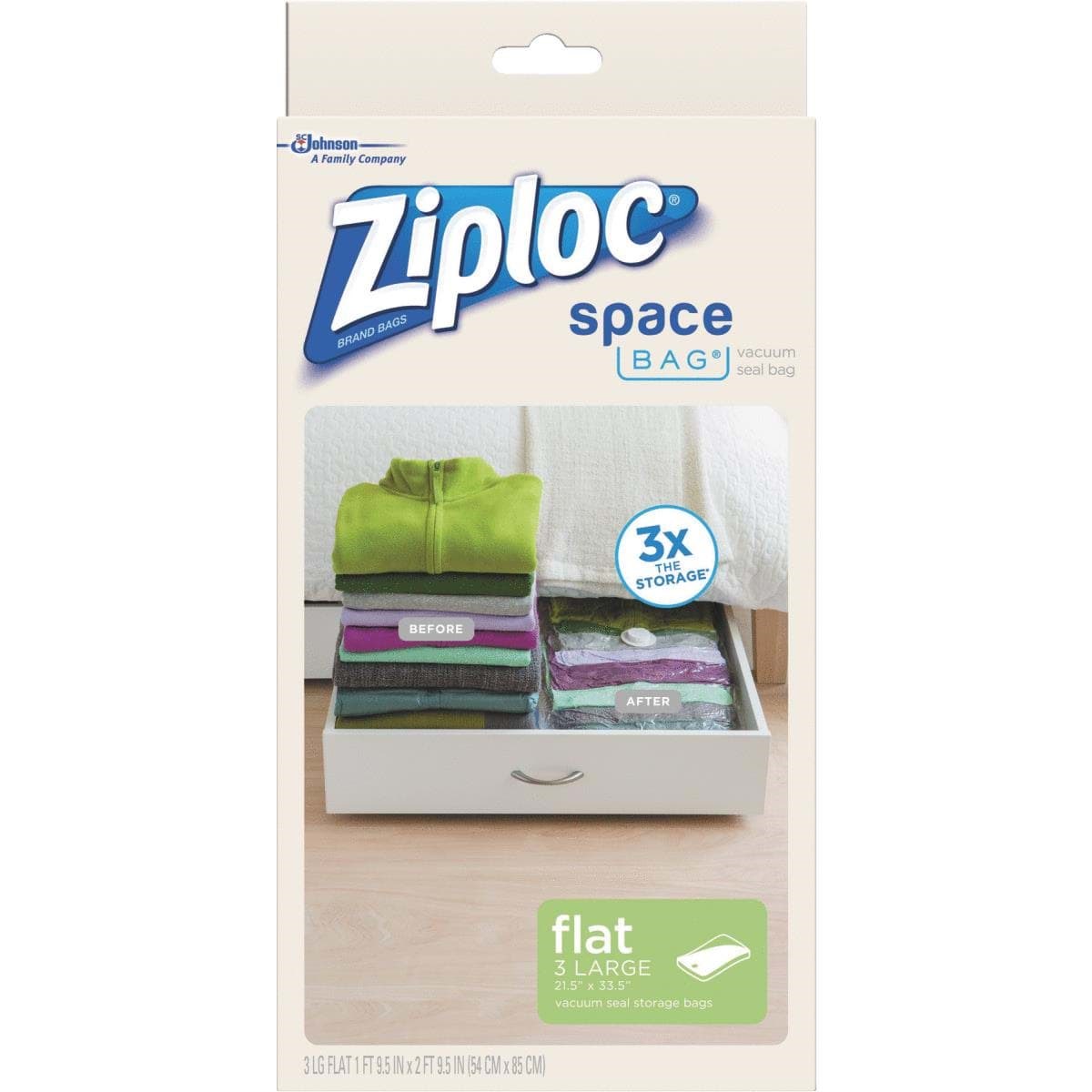 Picture of Ziploc Space Bag Vacuum Seal Storage Bag