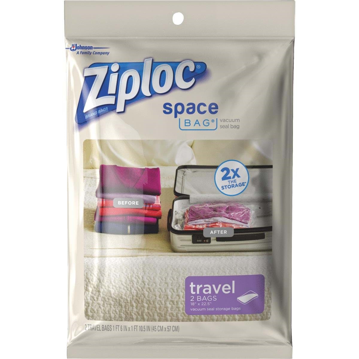 Picture of Ziploc Space Bag Travel Storage Bag