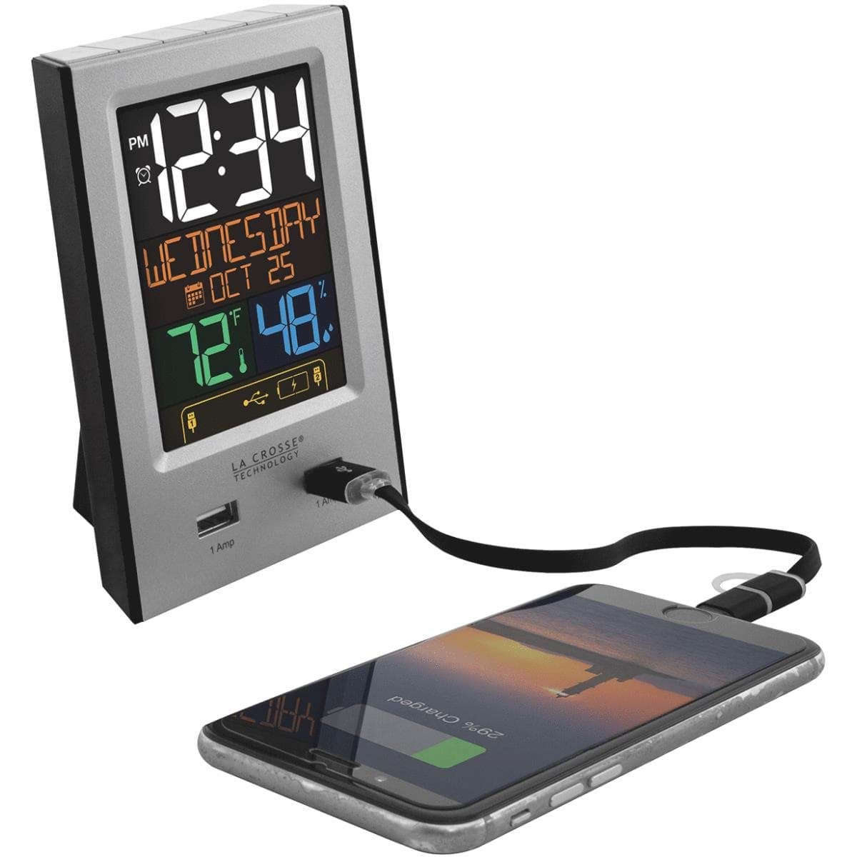 Picture of La Crosse Technology Multi-Color Digital Electric Alarm Clock
