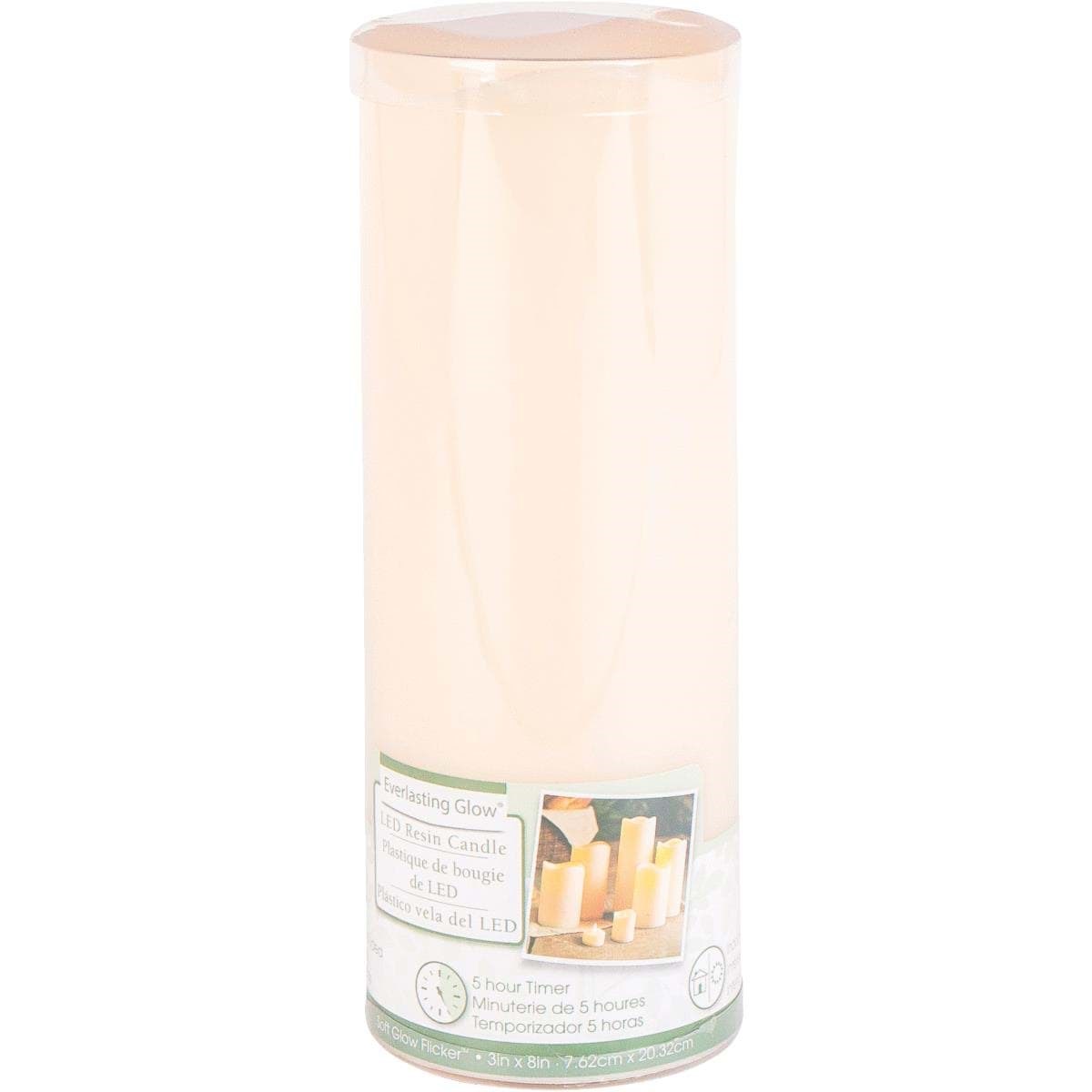 Picture of Gerson Everlasting Glow Bisque Flameless Candle