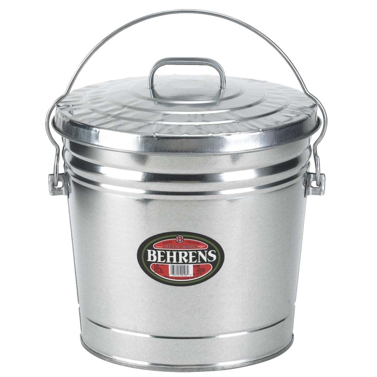 Picture of Behrens Galvanized Garbage Trash Can Pail
