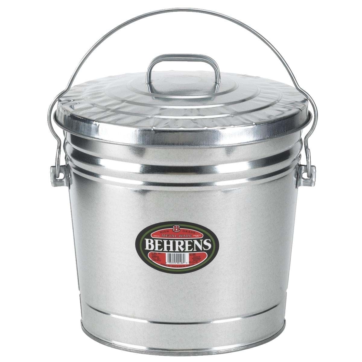 Picture of Behrens Galvanized Garbage Trash Can Pail