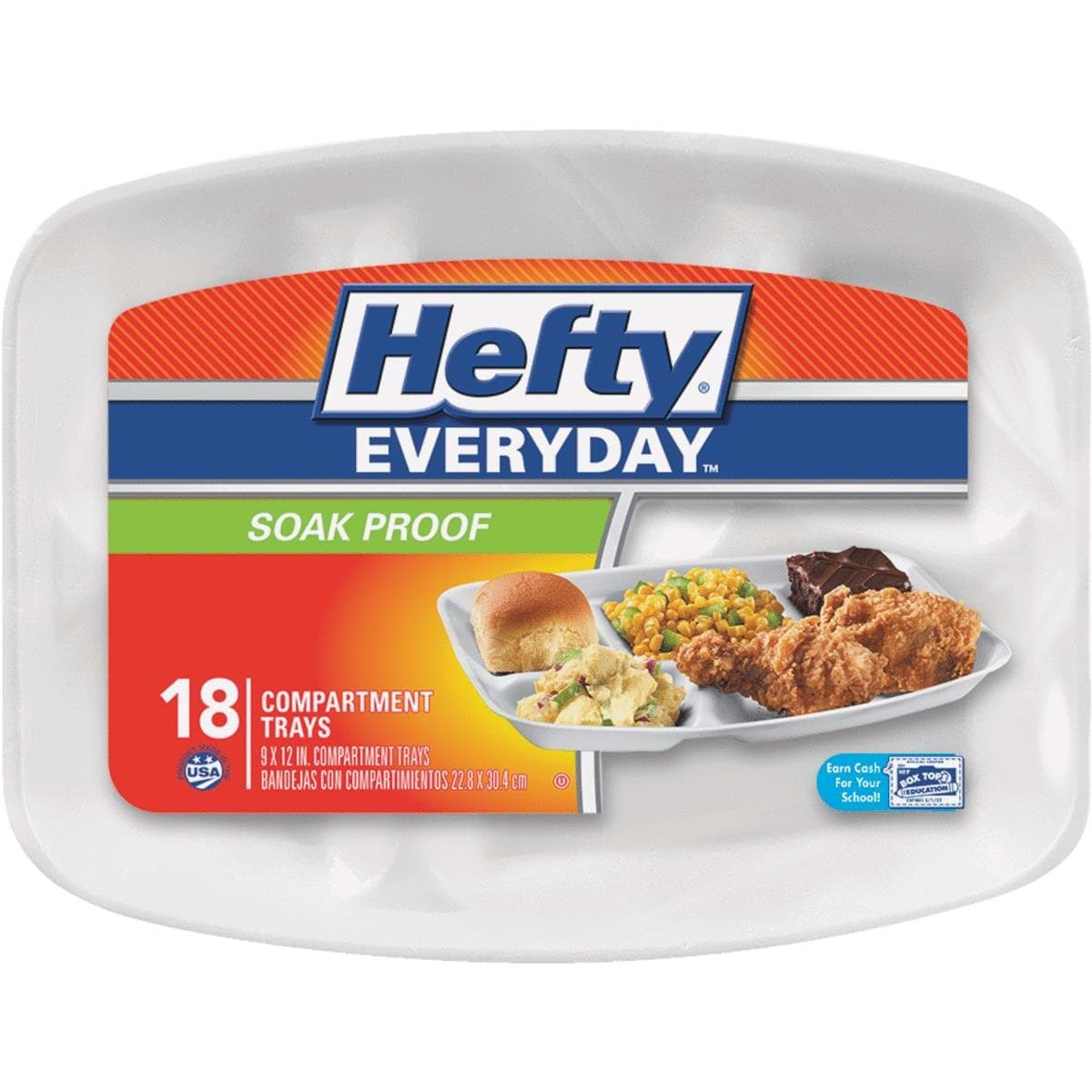Picture of Hefty Everyday Compartment Foam Plate