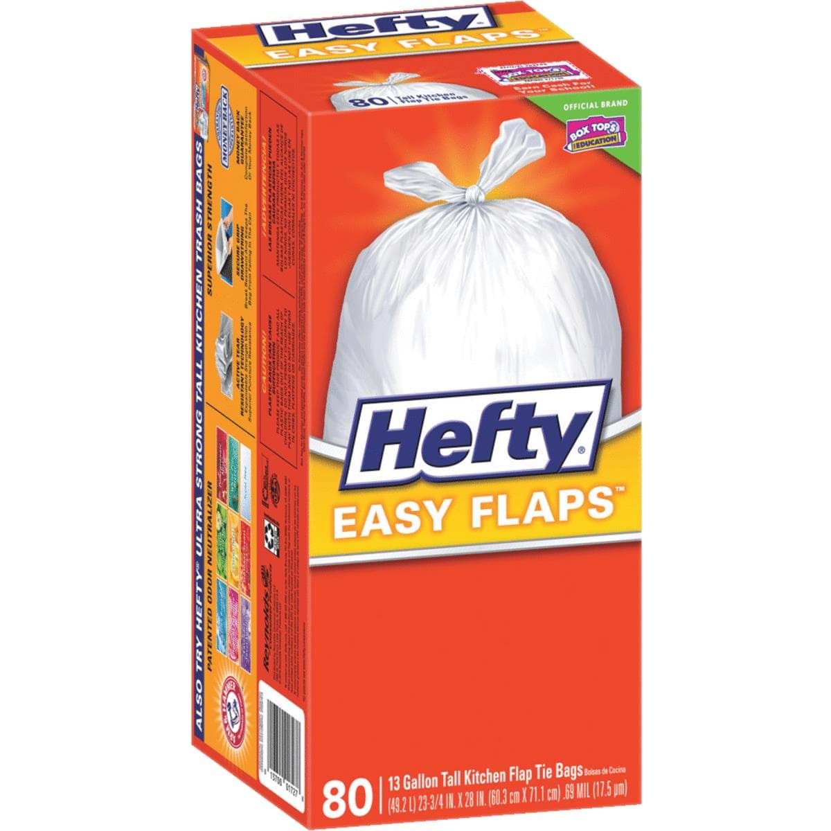 Picture of Hefty Easy Flaps Tall Kitchen Trash Bag