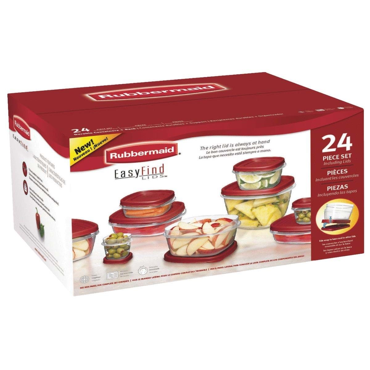 Picture of Rubbermaid Easy Find Lids 24-Piece Food Storage Container Set