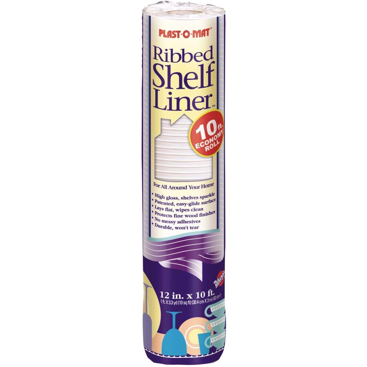 Picture of Plast-O-Mat Ribbed Non-Adhesive Shelf Liner