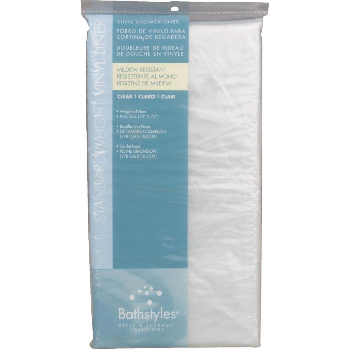 Picture of Zenith Light Gauge Vinyl Shower Curtain