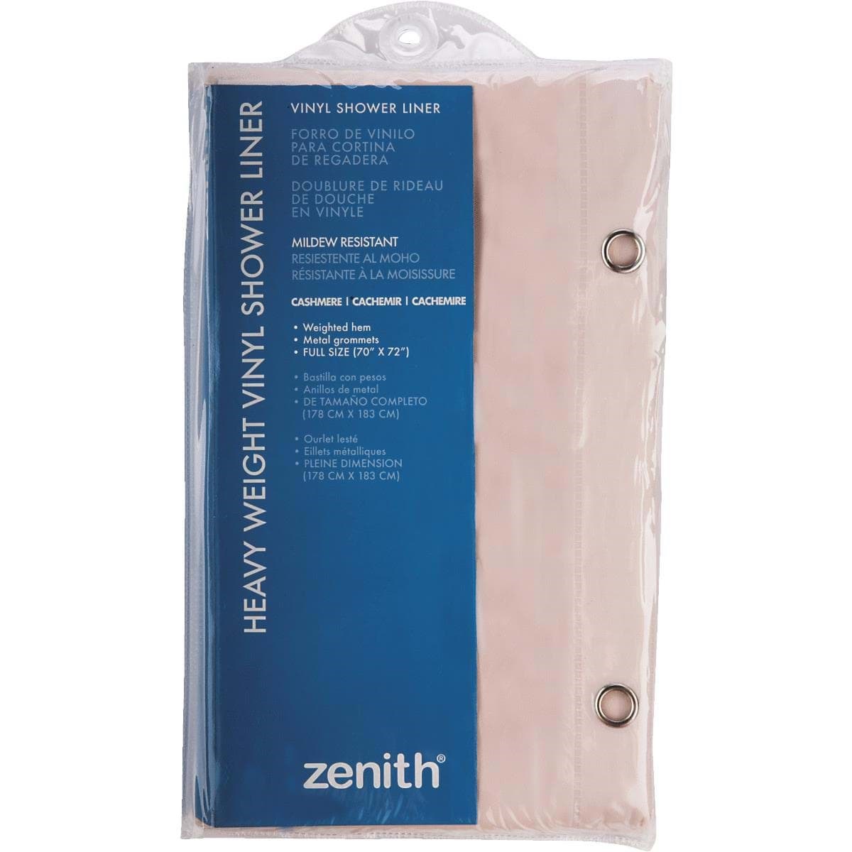 Picture of Zenith Medium Gauge Vinyl Shower Curtain Liner