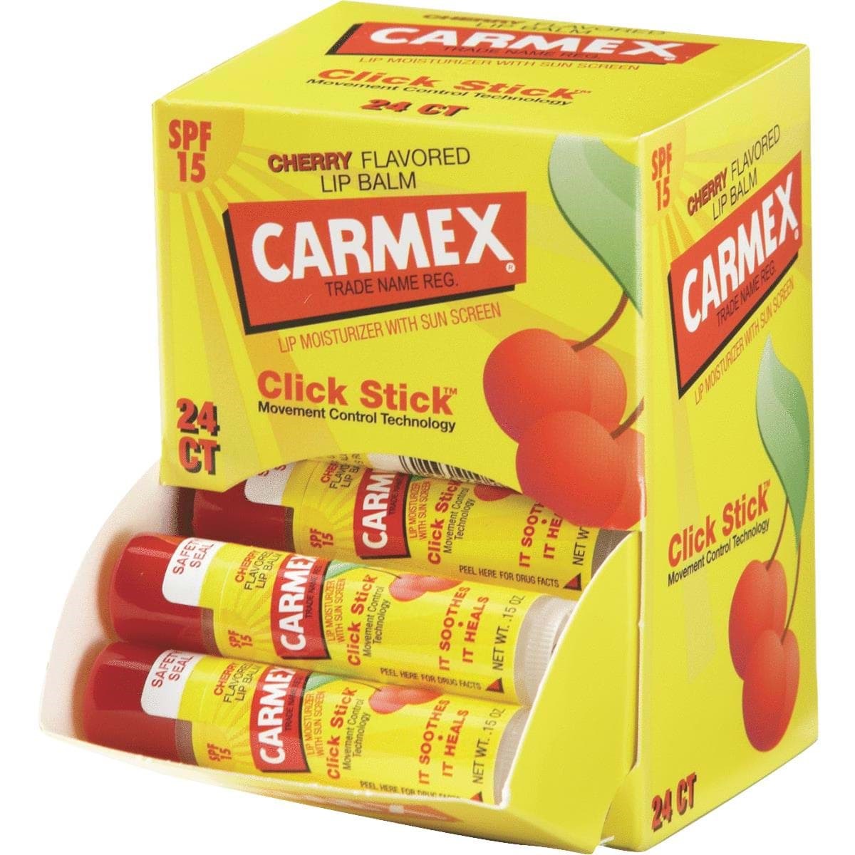 Picture of Carmex Cherry Click Stick Lip Balm
