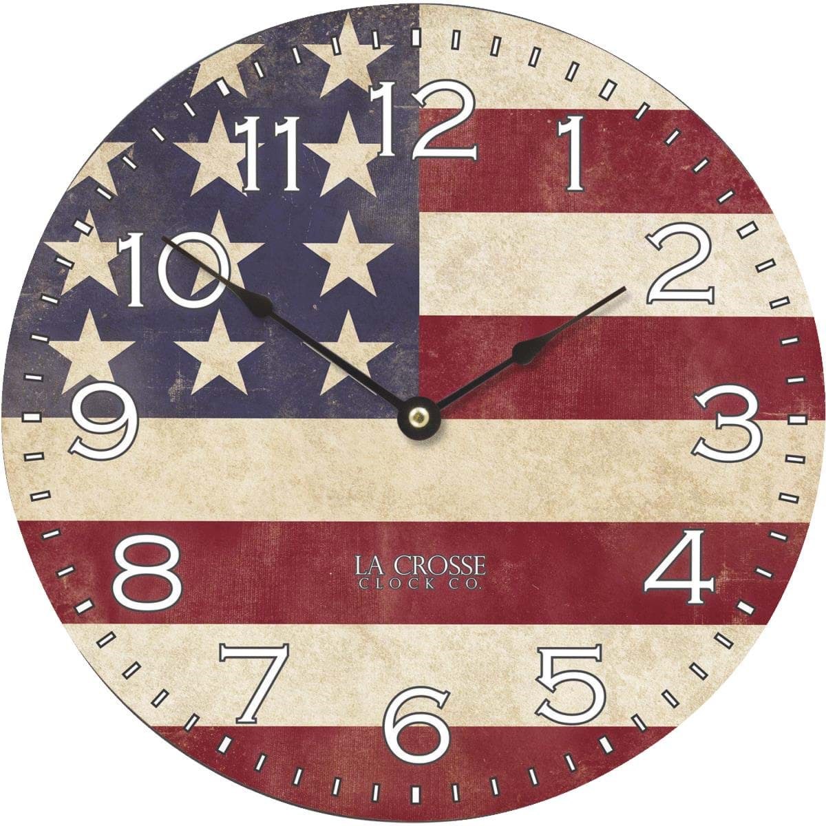 Picture of La Crosse Technology USA Flag Wall Clock