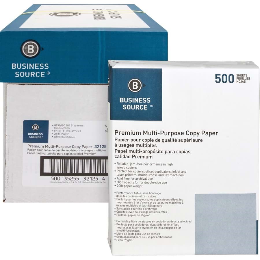 Picture of Business Source Copier Paper - 5pk